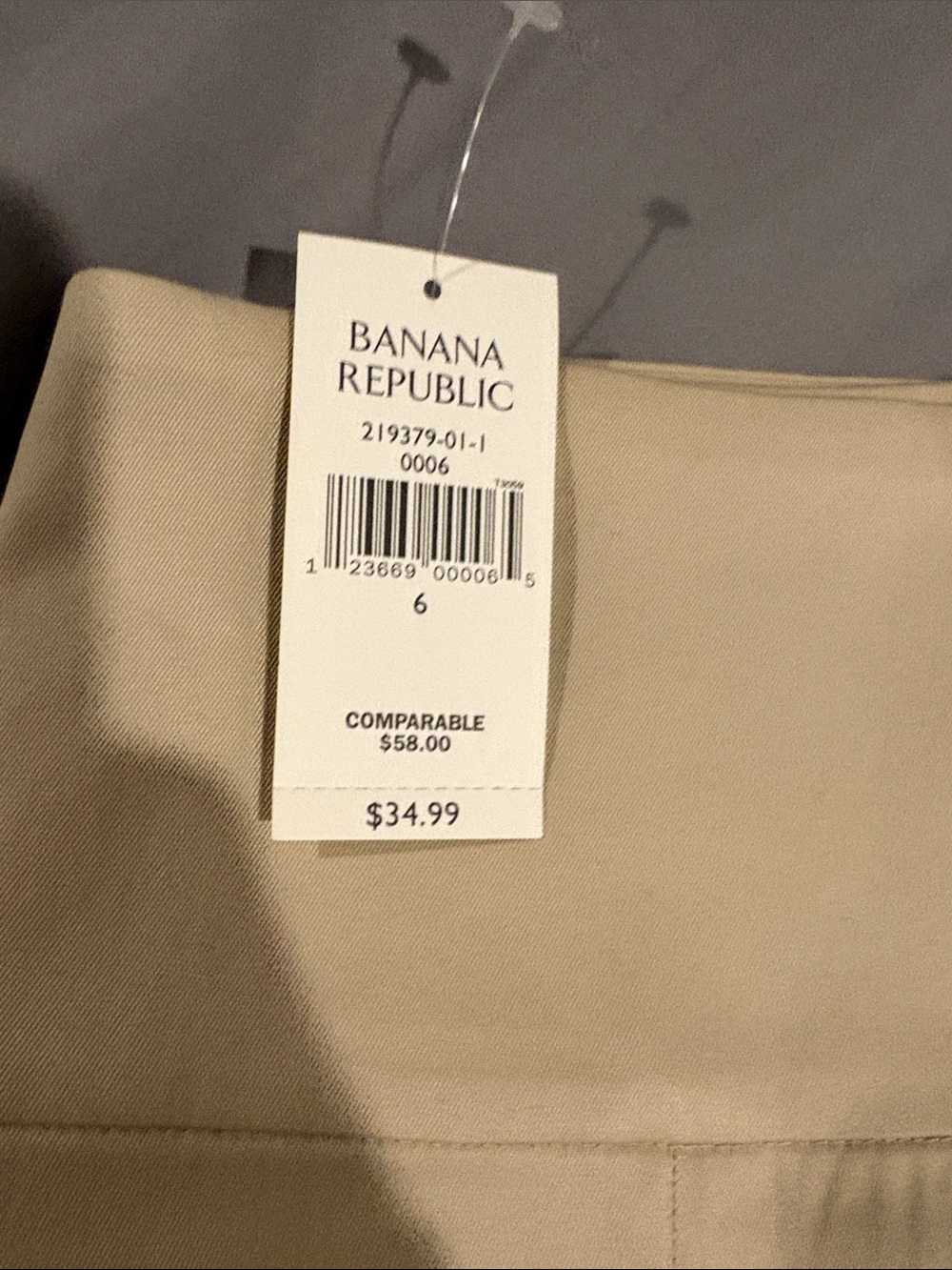 Banana Republic Beige Midi Skirt